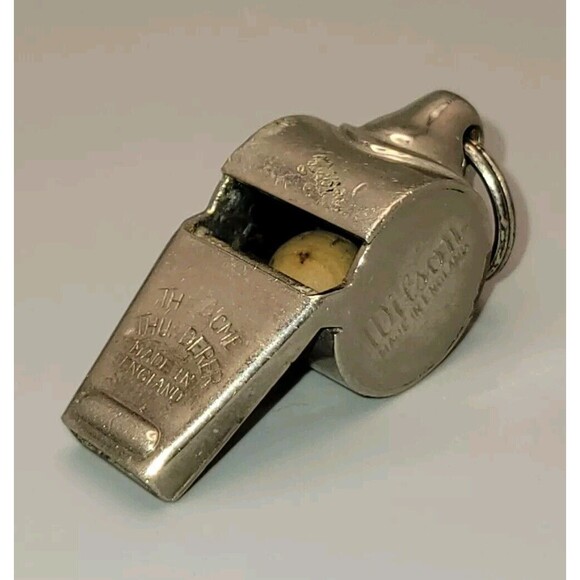 Vtg Wilson Police Whistle The Acme Thunderer Made In England Coach Referee - Picture 1 of 7